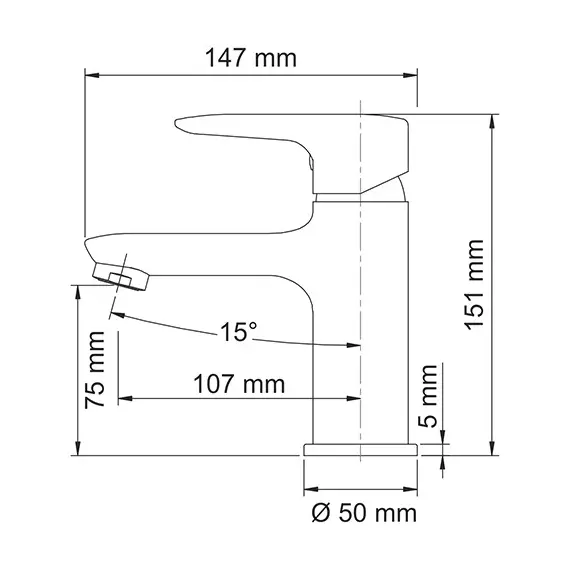 Смеситель для умывальника WasserKRAFT Vils 5600 5603
