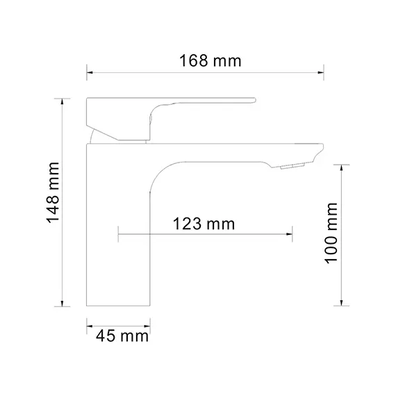 Смеситель для умывальника WasserKRAFT Dinkel 5800 5803