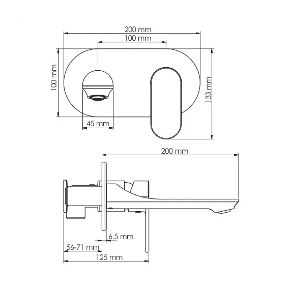 Смеситель для умывальника WasserKRAFT Elbe 7400 7430