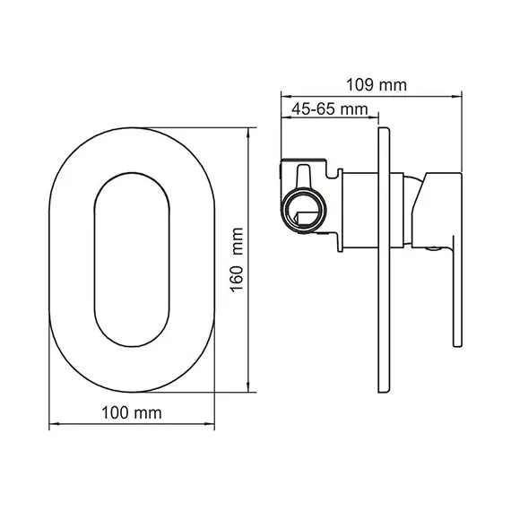 Смеситель для душа WasserKRAFT Elbe 7400 7451