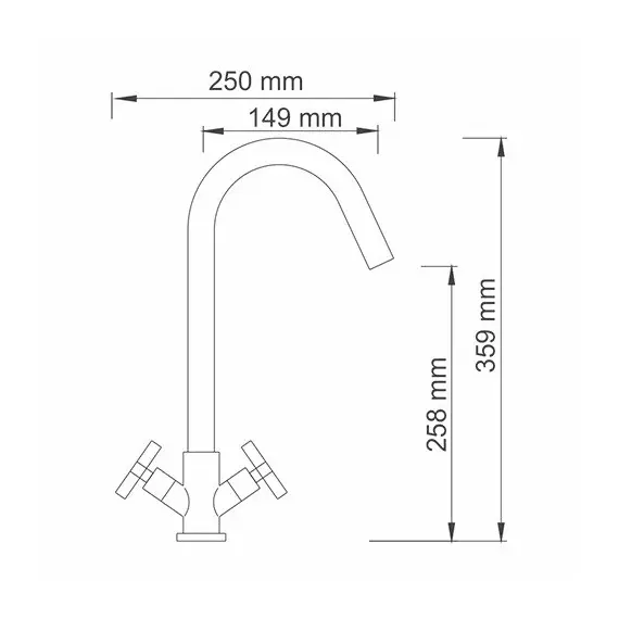 Смеситель для кухни WasserKRAFT Weser 7800 7847