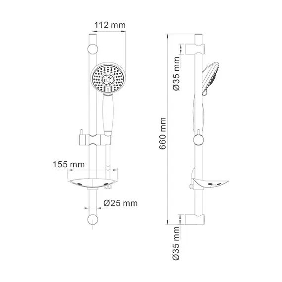 Душевой комплект WasserKRAFT A004