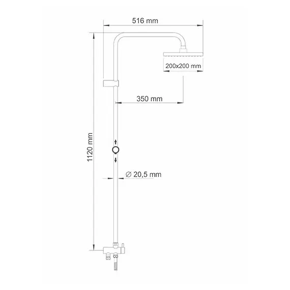 Душевой комплект WasserKRAFT Exter 1600 A040