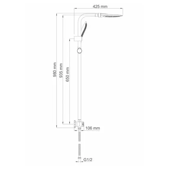Душевой комплект WasserKRAFT A045