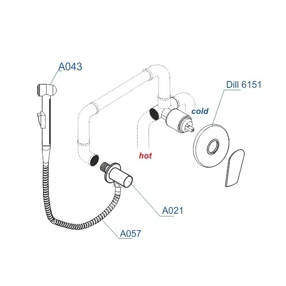 Встраиваемый комплект  WasserKRAFT A06157