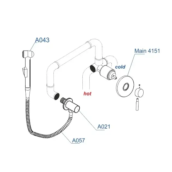 Встраиваемый комплект  WasserKRAFT A14157