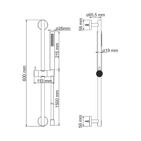 Душевой гарнитур  WasserKRAFT A142