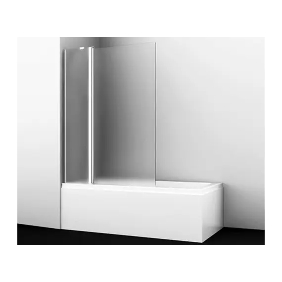 Стеклянная шторка WasserKRAFT Berkel матовая/хром