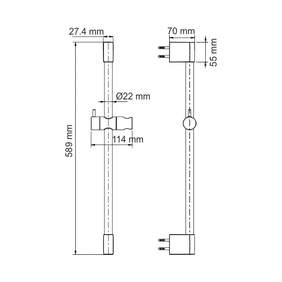 Штанга для душа  WasserKRAFT Aisch  A190