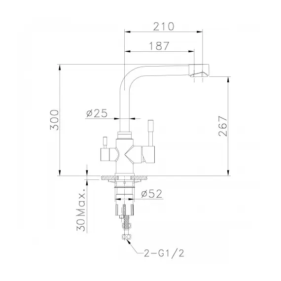 Смеситель Lemark Expert LM5061G для кухни с подключением к фильтру с питьевой водой