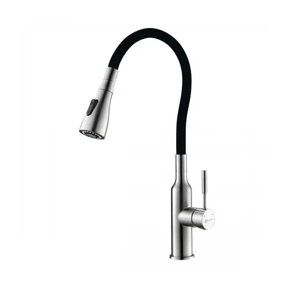 Смеситель Lemark Expert LM5082S-Black для кухни с гибким изливом