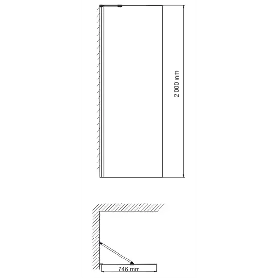 Душевая перегородка WasserKRAFT Aller