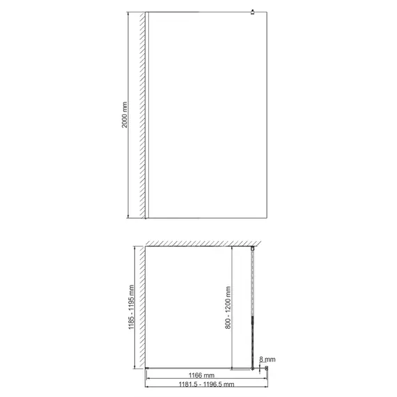 Душевая перегородка WasserKRAFT Rossel