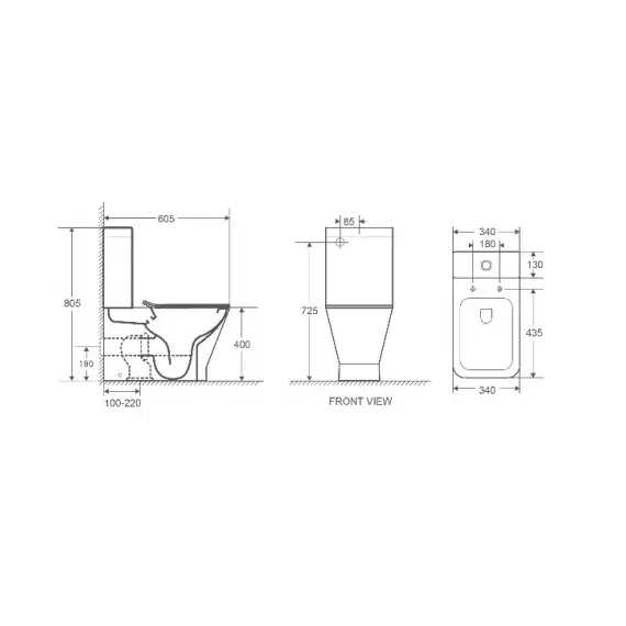 Унитаз компакт WeltWasser ROTBACH 001 GL-WT белый глянец