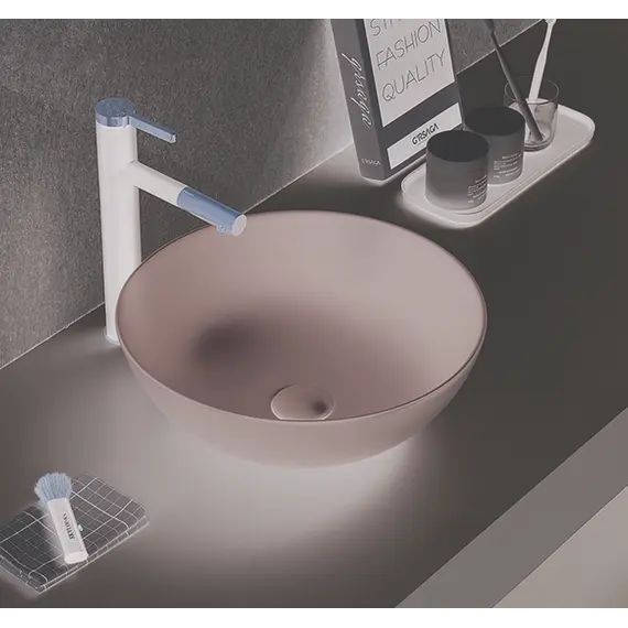 Раковина для ванной накладная круглая CeramaLux 104M