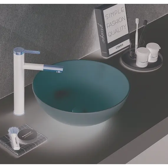 Раковина для ванной накладная круглая CeramaLux 104M