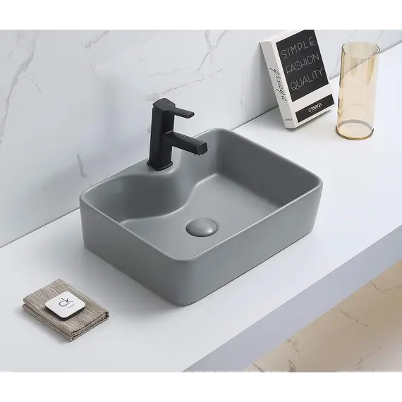 Раковина для ванной накладная прямоугольная CeramaLux 7291