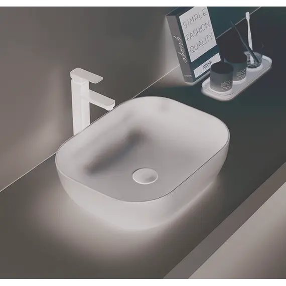 Раковина для ванной накладная прямоугольная CeramaLux 78104