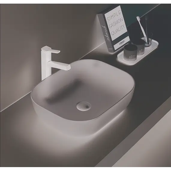 Раковина для ванной накладная прямоугольная CeramaLux 78104