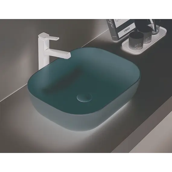 Раковина для ванной накладная прямоугольная CeramaLux 78104