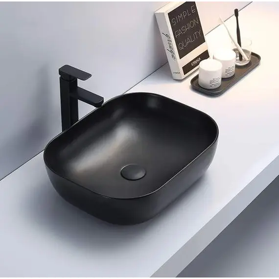 Раковина для ванной накладная прямоугольная CeramaLux 78104-1MB