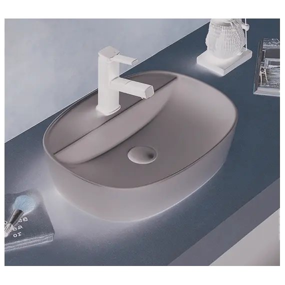 Раковина для ванной накладная овальная CeramaLux 78239