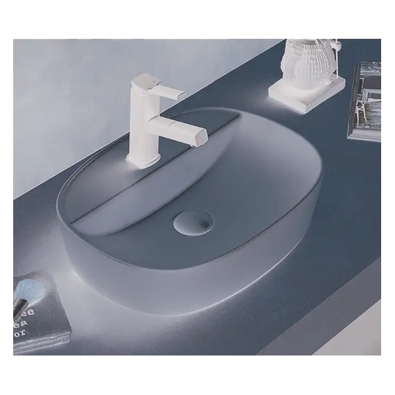 Раковина для ванной накладная овальная CeramaLux 78239