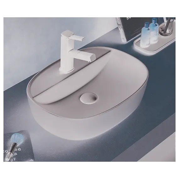 Раковина для ванной накладная овальная CeramaLux 78239