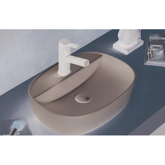 Раковина для ванной накладная овальная CeramaLux 78239