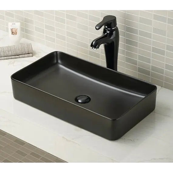 Раковина для ванной накладная прямоугольная CeramaLux 9396-1МВ