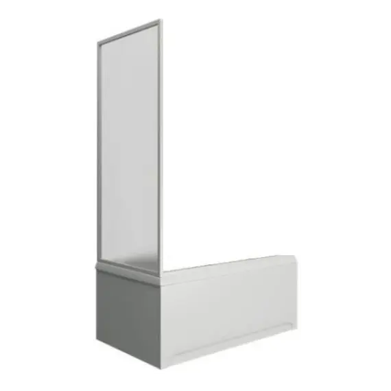 Боковая стенка  75*145 для шторки к  ванне BAS Бриз, стекло грейп