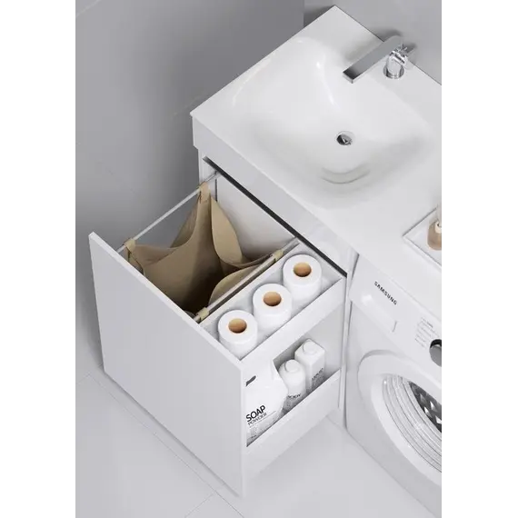 Тумба напольная с корзиной для белья AQWELLA Форма
