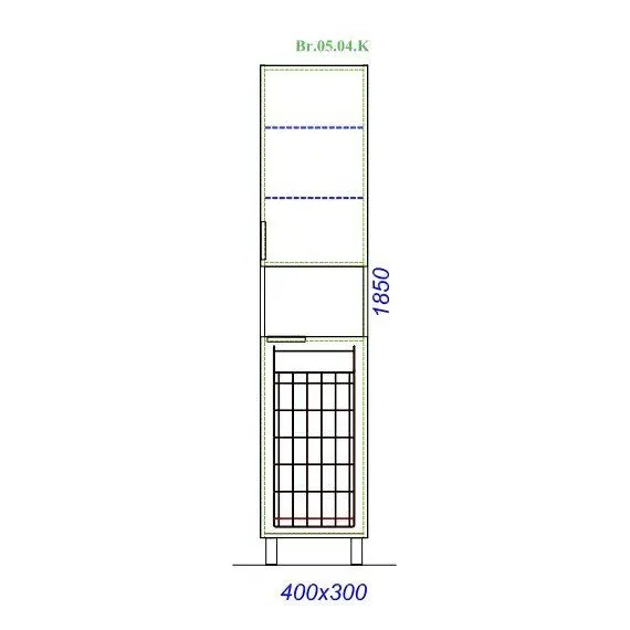 Пенал напольный AQWELLA Бриг Белый