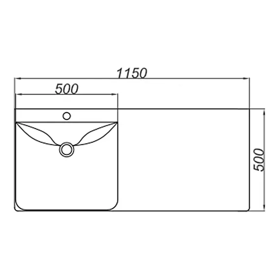 Тумба напольная с умывальником AQWELLA Forma 115