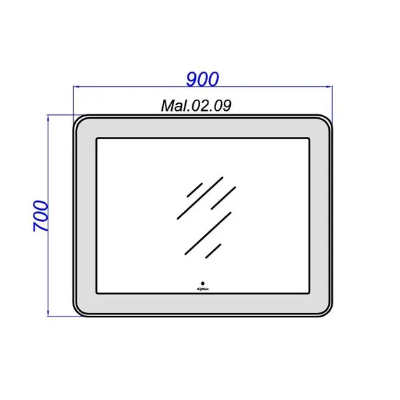 Зеркало AQWELLA Малага