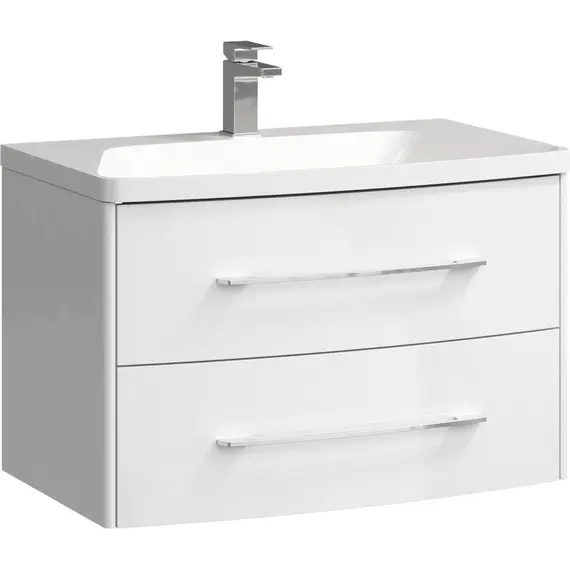 Тумба подвесная с умывальником AQWELLA Неринга 80