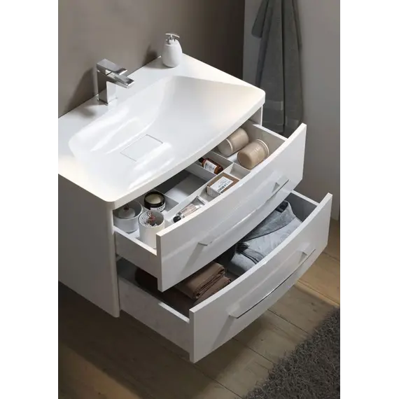 Тумба подвесная с умывальником AQWELLA Неринга 80