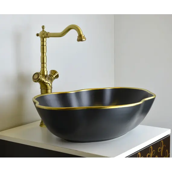 Раковина-чаша  Bronze De Luxe Black Orchid