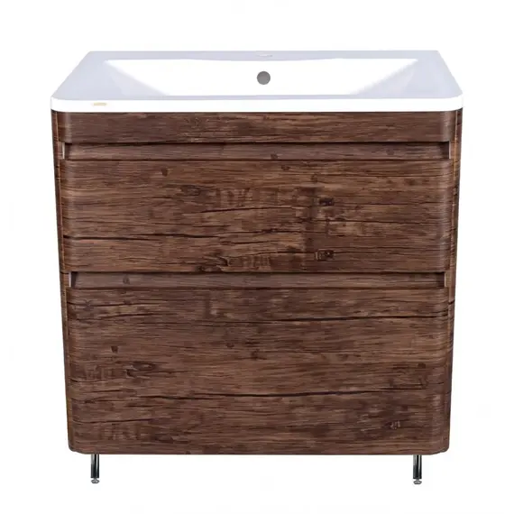 Тумба напольная с раковиной Style Line Атлантика , Люкс старое дерево, PLUS