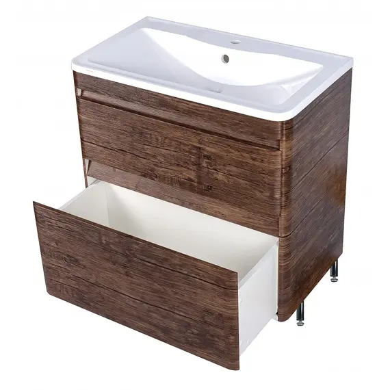 Тумба напольная с раковиной Style Line Атлантика , Люкс старое дерево, PLUS