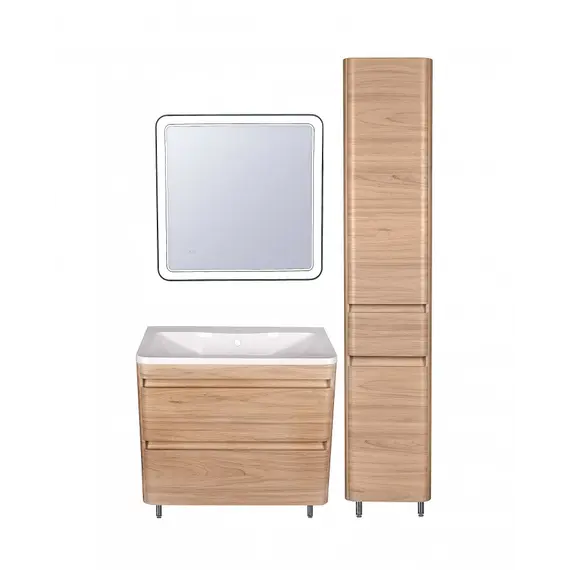 Тумба напольная с раковиной Style Line Атлантика, Люкс ясень перлламутр, PLUS