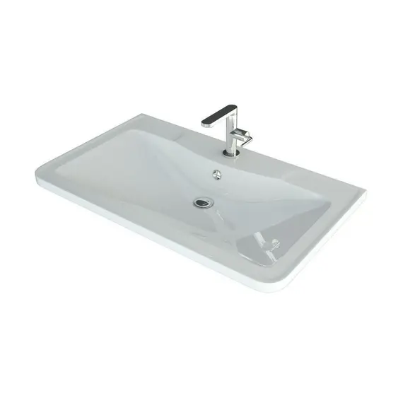 Тумба напольная с раковиной Style Line Атлантика, Люкс ясень перлламутр, PLUS