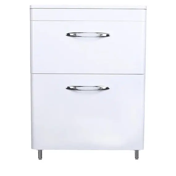 Тумба напольная с раковиной Style Line Каре (2 ящ.) Люкс белая, PLUS