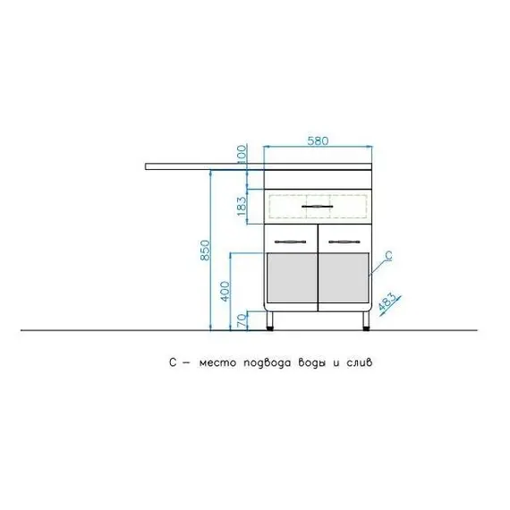 Тумба напольная Style Line ВаЛеРо 60см с раковиной под стиральную машину 120см, Люкс белая, PLUS