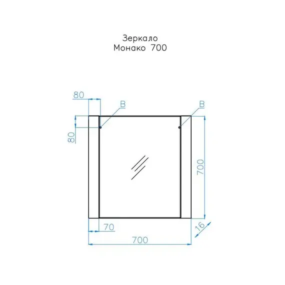 Зеркало Style Line Монако
