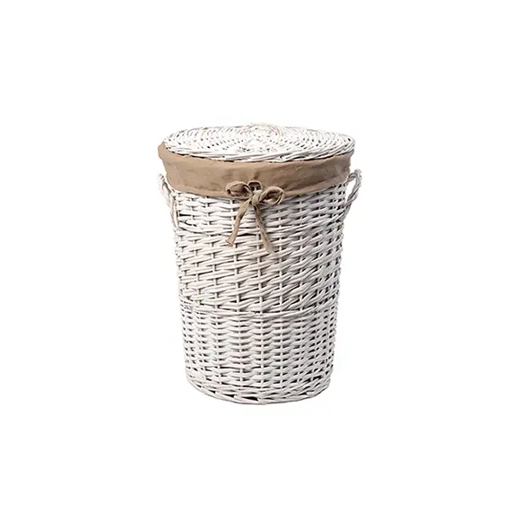 Плетеная корзина для белья с крышкой WasserKRAFT Aller WB-106-М