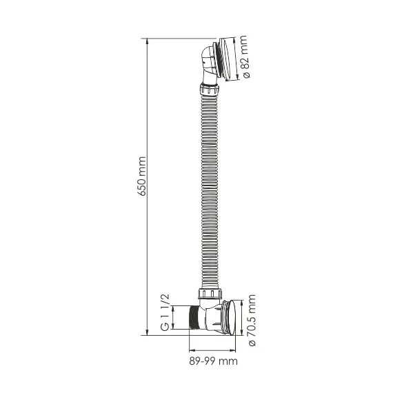 Слив-перелив WasserKRAFT Mindel 8500 A158