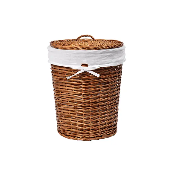 Плетеная корзина для белья с крышкой  WasserKRAFT Leine WB-350-L