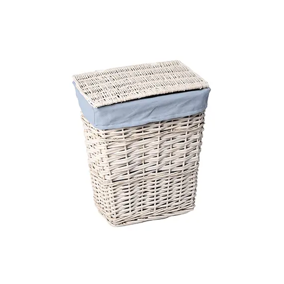Плетеная корзина для белья с крышкой WasserKRAFT Lippe WB-450-L
