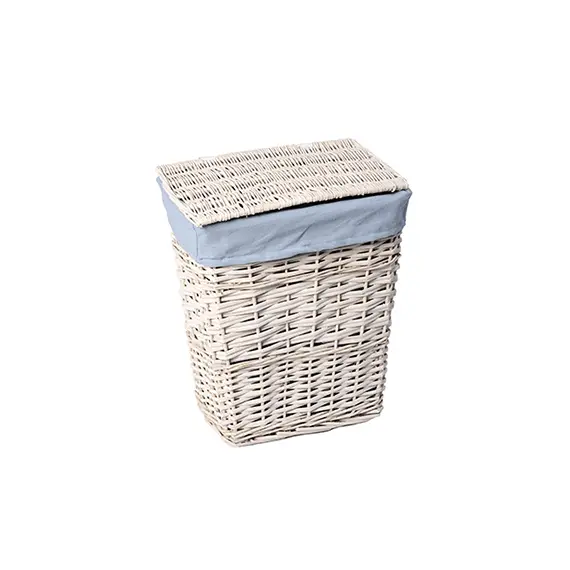 Плетеная корзина для белья с крышкой  WasserKRAFT Lippe WB-450-М